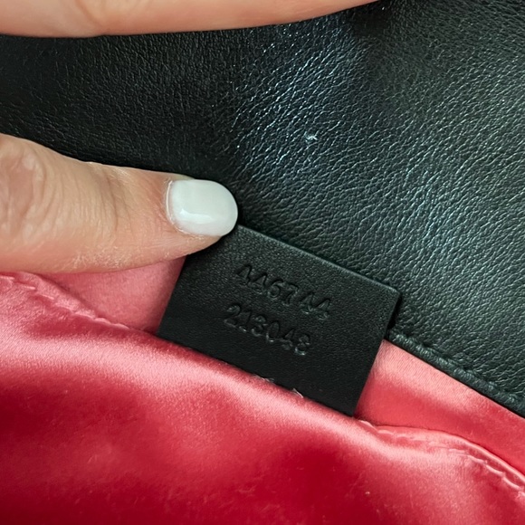 Gucci Marmont Black Velvet Matelasse GG Mini Crossbody Bag - Picture 8 of 14